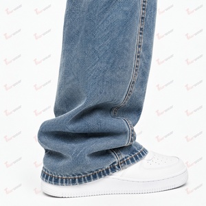 Jeans de Mezclilla Personalizados para Hombre al por Mayor, Pantalones Casuales de Corte Ajustado, Jeans de Algodón Elástico de Pierna Recta, Fábrica de Ropa de Marca Privada - Product Image 6