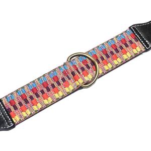 Handmade Color <b>Strip</b> <b>Leather</b> Pet Collar Customizable Durable Adjustable Malaysian Wholesale Lightweight Fashion for Dogs - Product Image 5