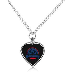 Nuevo collar de cenizas conmemorativas eternas en forma de corazón de acero inoxidable COLLAR COLGANTE de cremación impermeable de moda de la India - Product Image 2