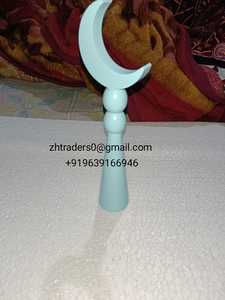 Pieza decorativa con incrustaciones de madera Moon & Masjid hecha a mano, novedad única, decoración del hogar para, Ramadán y exhibición elegante para sala de estar - Product Image 3