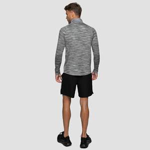 Camisa de manga larga para hombre, Logo reflectante, ligero, transpirable, negro, 88% poliéster, 12% ELASTANO, ajustado, Trail 1/4, cremallera - Product Image 4