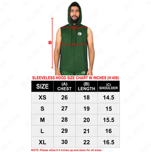 Conception de logo personnalisé imprimé Gym Hoodie débardeur sans manches hommes Gym Wear Hoodies - Product Image 6