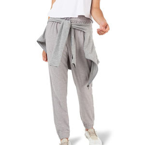 Women's Stacked Sweatpants Multi-Color Bell Bottom Jogger Thickened Fleece Drawstring Pant Flat OEM Service for Winter High - Product Image 3
