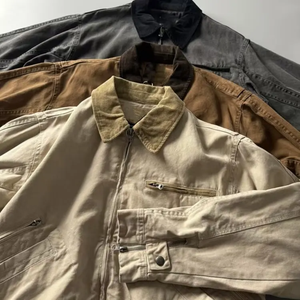 Chaqueta de Forro Polar Vintage de Poliéster/Algodón con Diseño Personalizado, Colores Personalizados y Logotipo Frontal para Hombre, Gran Venta - Product Image 6