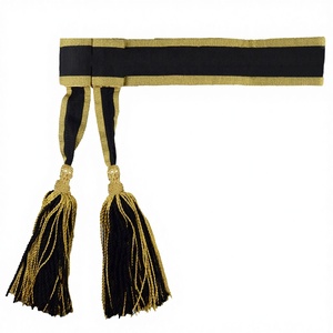 ROYAL CHAPLAINS APPAREL Ceinture dorée et noire - Product Image 1