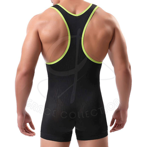 Top qualité hommes une pièce Stretch Viscose lutte Singlet gilet pour motif personnalisé Boxer Style sport body - Product Image 6