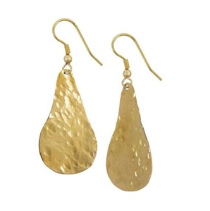 Pendientes de metal de estilo bohemio con superficies texturizadas y adornos elegantes para mujeres elegantes que aman los accesorios artísticos - Product Image 4