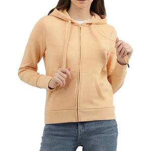 Ropa de mujer con cremallera transpirable de Color sólido, sudaderas con capucha, sudaderas de talla grande de algodón polar, ropa informal ajustada para Fitness, nueva moda - Product Image 1