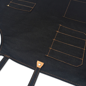 ผ้ากันเปื้อนช่างตัดผมทำจากหนังมีหลายกระเป๋าสีทึบมีสไตล์ลิสต์สำหรับร้านเสริมสวย - Product Image 6