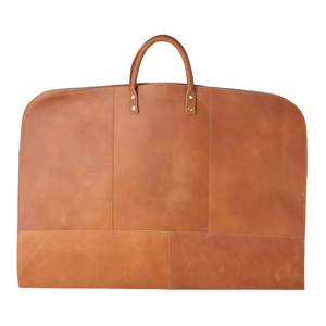 Estuche de Viaje para Trajes de Cuero Premium con Cremallera, Bolsa de Ropa Personalizada, Unisex, para Novios, Hecha a Mano, de Lujo - Product Image 1