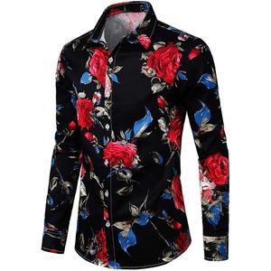 แฟชั่นขายส่งเต็มแขนเสื้อลำลองที่กำหนดเองสำหรับผู้ชายแขนยาวชุดเสื้อผู้ชายเสื้อโดยตะเข็บ - Product Image 3