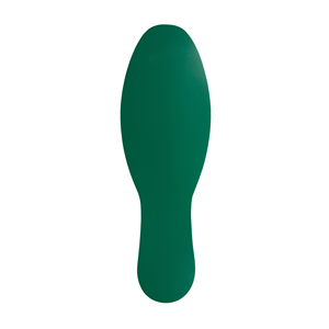 LongLife - Marcatura del Pavimento Piede, autoadesivo 280 x 90mm, Verde, 50 pz. / Confezione.- LGSTP-05 - Product Image 1