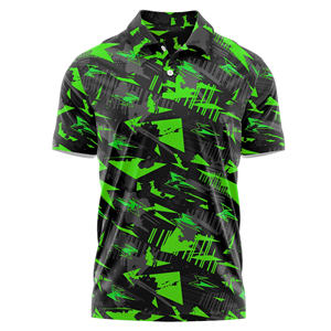 Polo de golf athlétique pour hommes, extensible dans 4 directions, polyester et élasthanne, séchage rapide, OEM au Vietnam - Product Image 5