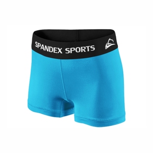 Pantalones cortos de gimnasio de cintura alta de poliéster 100% al por mayor, pantalones cortos de cintura elástica transpirables para entrenamiento, deportes, Yoga - Product Image 4