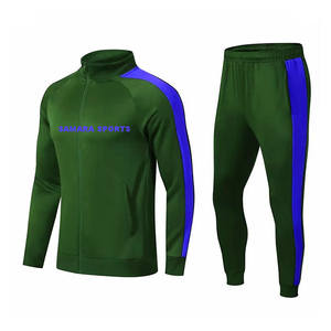 Conjunto de 2 piezas personalizado para hombre, traje de jogging deportivo con cuello levantado y cremallera, chándal de manga larga a rayas, chándales informales para correr - Product Image 4