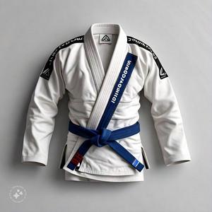 Jitsu bjitsu GI เข็มขัดผ้าฝ้ายบราซิลออกแบบโลโก้ได้ตามต้องการเครื่องแบบศิลปะการต่อสู้ใส่ได้ทั้งชายและหญิง - Product Image 4