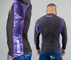 Último 2024 Hombres de manga larga Rash Guard Camisa de compresión Sublimación Impreso Rash Guard manera brillante internacional - Product Image 2