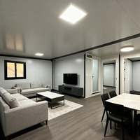Maison préfabriquée en acier léger à double étage personnalisée, confortable, type hôtel ou appartement