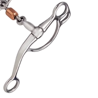 Mors d'équitation en acier inoxydable à double articulation Eggbutt, avec logo personnalisé, de haute qualité, marque privée, Low Port Sweet Iron Horse, en laiton