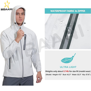 Veste de pluie imperméable pour homme, légère, pour la randonnée, le golf, les voyages - Product Image 4