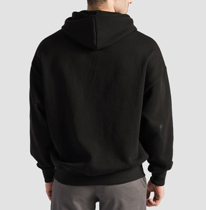 Vente en gros d'usine, sweat-shirt pour homme surdimensionné, coupe ample, coton, polaire épais, hiver chaud, impression de logo personnalisée, broderie, respirant - Product Image 2