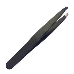 Pinzas Profesionales para Cejas Inclinadas de Acero Inoxidable, Pinzas para Depilación - Product Image 1