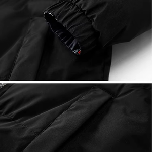 Blouson d'hiver chaud uni à col montant, impression personnalisée du logo, veste bomber décontractée pour homme, veste à bulles tendance 2026 - Product Image 4