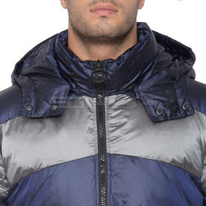 Chaqueta acolchada para hombre de Color personalizado 2025, nueva moda, ropa de calle informal, cuello levantado, a prueba de viento, Nailon/poliéster de alta calidad - Product Image 3