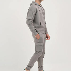 Ensemble de survêtement unisexe de haute qualité, 2 pièces, ensembles de jogging, vente en gros, polaire d'hiver, ensemble de pantalons de sport deux pièces, survêtements pour hommes - Product Image 2