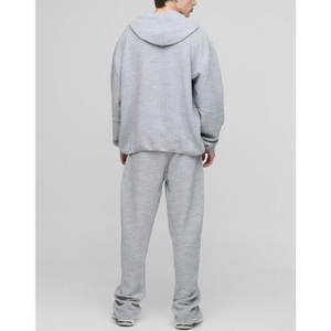 Ensemble de survêtement en molleton de coton pour homme, personnalisé, vente en gros, deux pièces, pour l'entraînement et le jogging - Product Image 2