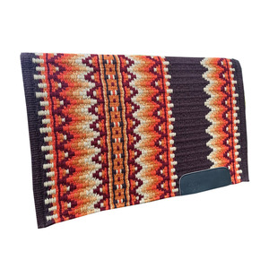Tapis de selle western multicolore à motif Navajo, tissé à la main en laine, contourné, confortable et durable, pour cheval - Product Image 1