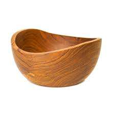 Bol de service en bois naturel poli, bol à pâte rustique, plateau décoratif de style fermier, motif floral artistique, écologique - Product Image 3