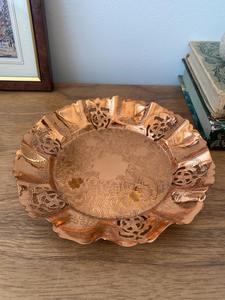 Ensemble de dessous-de-verre à thé de luxe, cadeau de mariage, dessous-de-verre en cuivre fait à la main, article cadeau en métal, style d'accessoires à thé du Moyen-Orient - Product Image 6