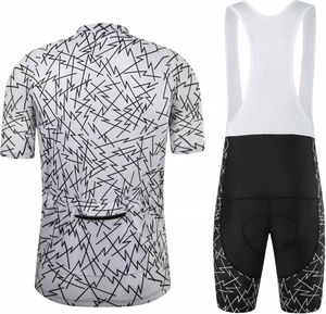 Vêtements de cyclisme populaires, maillot à manches courtes respirant et à séchage rapide, uniformes de vélo pour hommes et femmes avec éléments réfléchissants - Product Image 2
