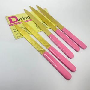 Lima de Uñas Profesional de Alta Calidad, Acero Inoxidable, Logotipo Personalizado, Hoja de Uñas Chapada en Oro, Lima de Uñas Personalizada en Pakistán - Product Image 1