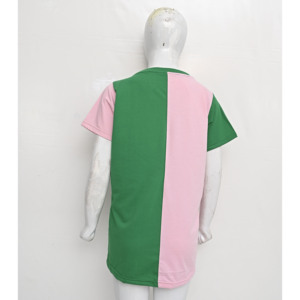 เสื้อยืดสไตล์สตรีทแฟชั่นเข้ารูประบายอากาศได้ดีปรับแต่งได้เสื้อลำลองทูโทนพร้อมโลโก้แบบนูนทันสมัย - Product Image 4