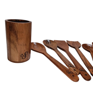 Eco-Friendly Acacia <b>Wood</b> <b>Spatula</b> Handmade Mango <b>wood</b> salad spoon server Kitchen Tableware Custom Logo Available Made in India - Product Image 3