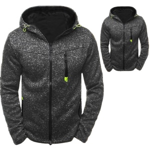 Veste décontractée streetwear pour homme, personnalisée, à capuche zippée, respirante et écologique, idéale pour l'automne et l'hiver – Vente en gros à prix abordable - Product Image 2