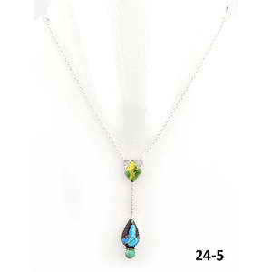 Collier artisanal Golden Hills de la collection culturelle du Sud-Ouest, en argent sterling et Palomino - Product Image 5