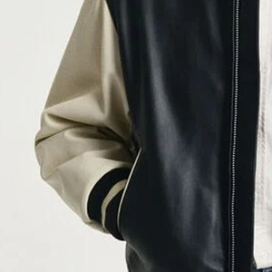 Chaquetas Varsity de Piel de Oveja de Alta Calidad Anti-UV para Hombre y Mujer, Nuevo Estilo con Cuello Alto, Todas las Tallas y Colores, Lana de Baja Densidad - Product Image 3