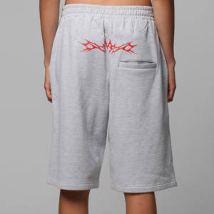 Short en Molleton de Coton 100% pour Homme Pantalon de Survêtement en Éponge Française à Motif Solide avec Sérigraphie Personnalisée Style Street Wear - Product Image 6