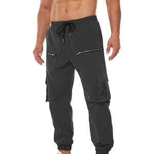 กางเกงคาร์โก้แนวยุทธวิธีสำหรับผู้ชาย, ผ้าฝ้าย100% ระบายอากาศน้ำหนักเบามีความยืดหยุ่นปานกลางสำหรับวิ่งกลางแจ้งมีหลายกระเป๋าสำหรับล่าสัตว์เดินป่า - Product Image 2