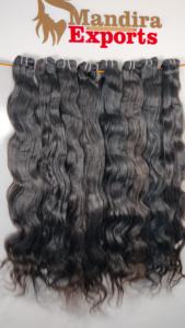 Extensiones de templo indio alineadas con cutícula de cabello humano Bodywave negro Virgen sin procesar estilo de onda natural del templo - Product Image 4