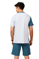Trajes Deportivos de Verano Transpirables de Satén de Alta Calidad 100% Algodón, Personalizados con Múltiples Paneles, para Hombre, Camisetas de Manga Corta con Logotipo Personalizado