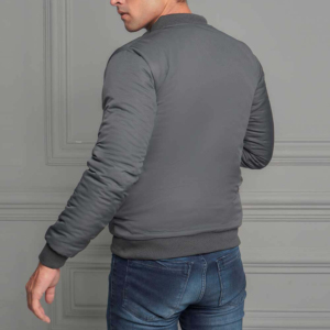 Blousons d'aviateur en toile du fabricant OEM pour hommes col montant personnalisé couleur unie respirant séchage rapide vente d'hiver prix de gros - Product Image 4