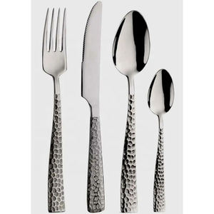 Lot de 4 couverts en acier inoxydable à poignée noire pour ustensiles de cuisine, vaisselle et accessoires d'hôtel à des prix raisonnables - Product Image 2