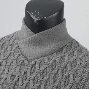Pull en coton 100% pour homme, surdimensionné, pull d'hiver décontracté à manches longues, crochet avec motif imprimé logo, décoration, pulls pour homme - Product Image 6