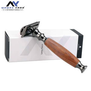 Maquinilla de Afeitar de Seguridad de Doble Hoja Más Vendida, Mango de Madera, Maquinilla de Afeitar Premium, Afeitado Suave y Completo, Diseño Clásico - Product Image 2