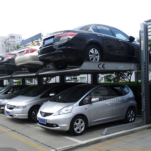Hidrolik çift seviye park 2 sonrası basit araba garaj dikey araba istifleyici park sistemi - Product Image 6