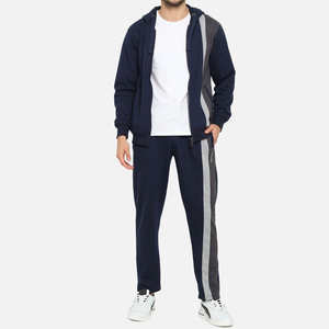Ensemble sweat à capuche zippé et pantalon 100 % coton pour hommes et femmes, personnalisable, grandes tailles, 320 g/m², respirant, molleton décontracté, collection printemps - Product Image 5